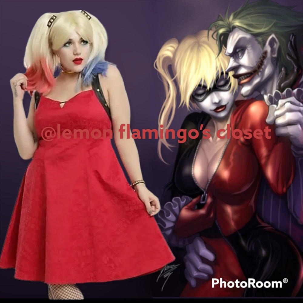 Torrid Harley Quinn holster dress